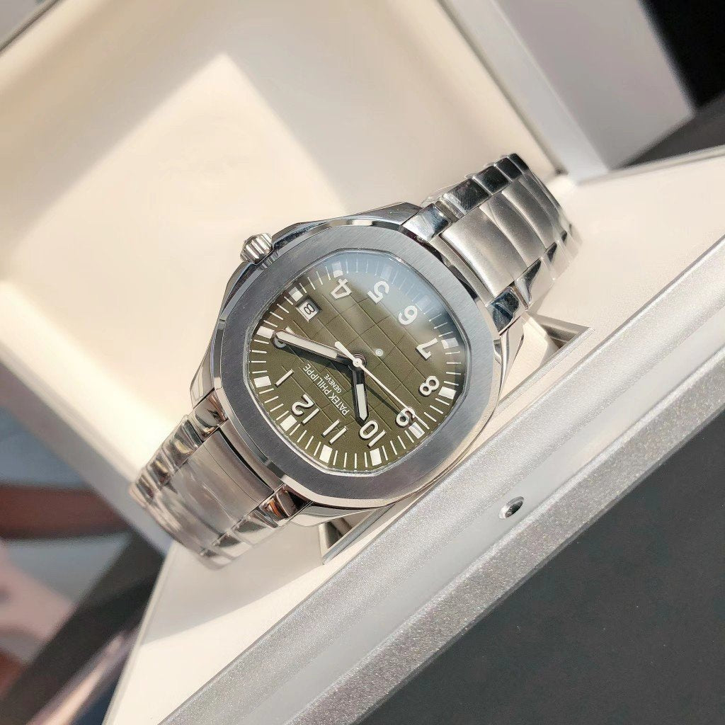 AQUANAUT STAINLESS STEEL KHAKI DIAL