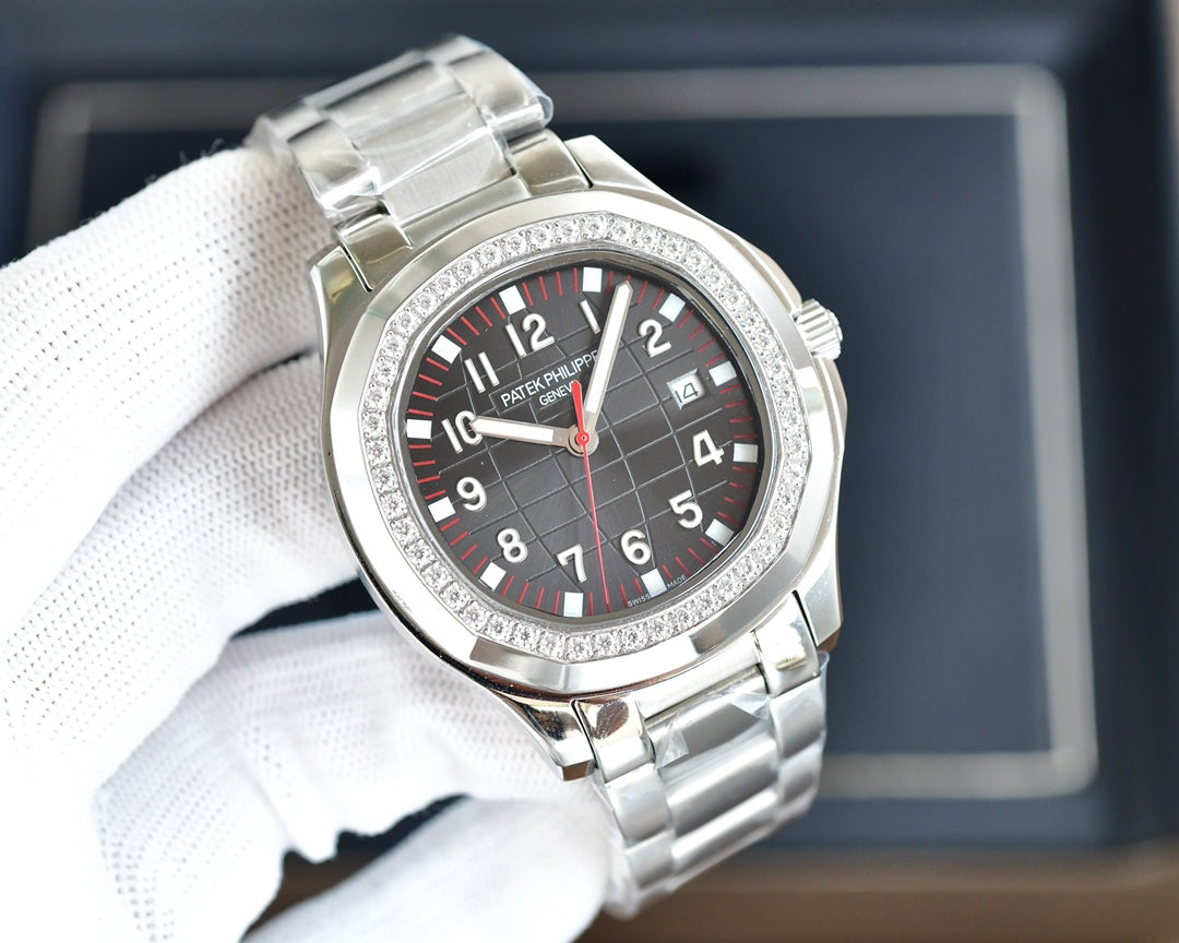 NAUTILUS STEEL CASE 42MM DIAMOND BEZEL