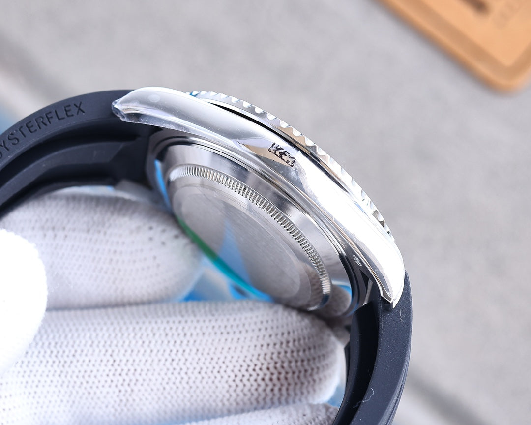 YACHT MASTER 42 CUSTOM DIAMOND BEZEL BLACK DIAL