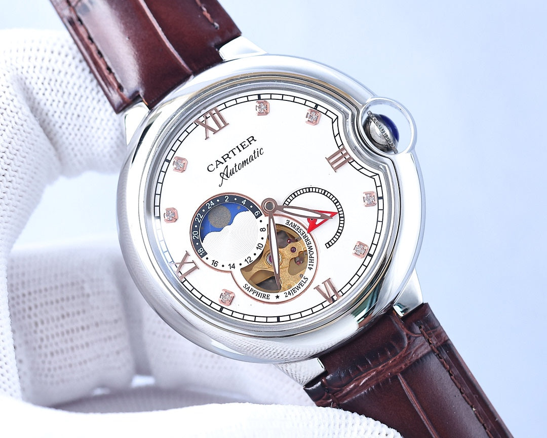 BALLON BLEU 36MM OPEN HEART DIAMOND NUMERALS