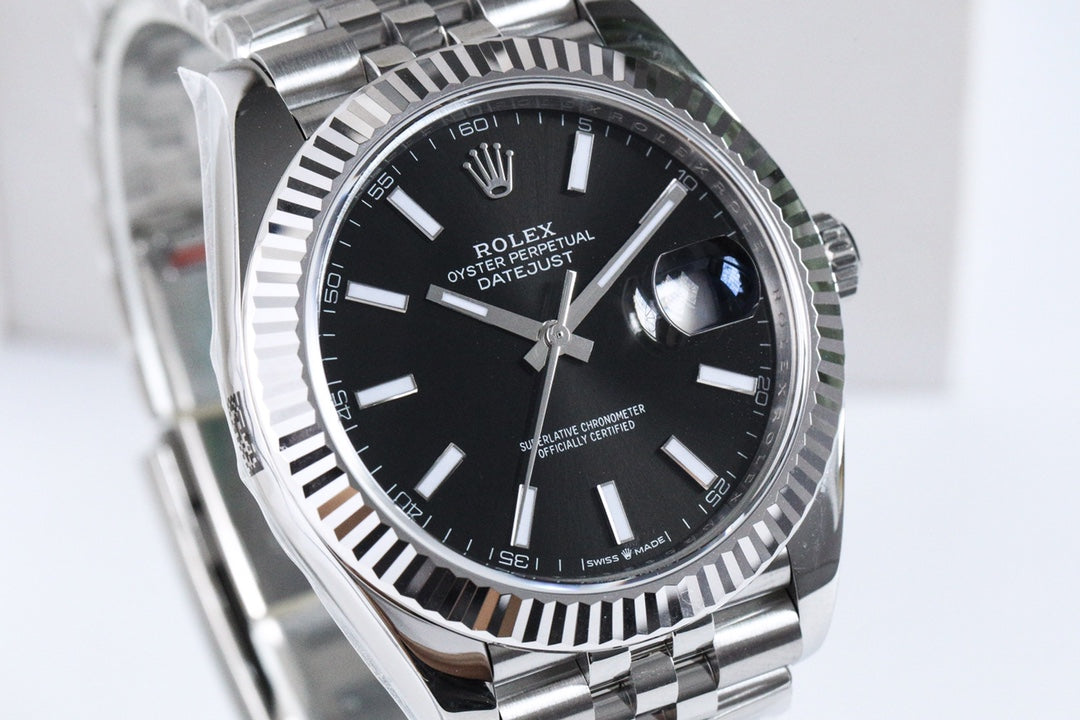 DATEJUST 36MM SILVER BLACK DIAL