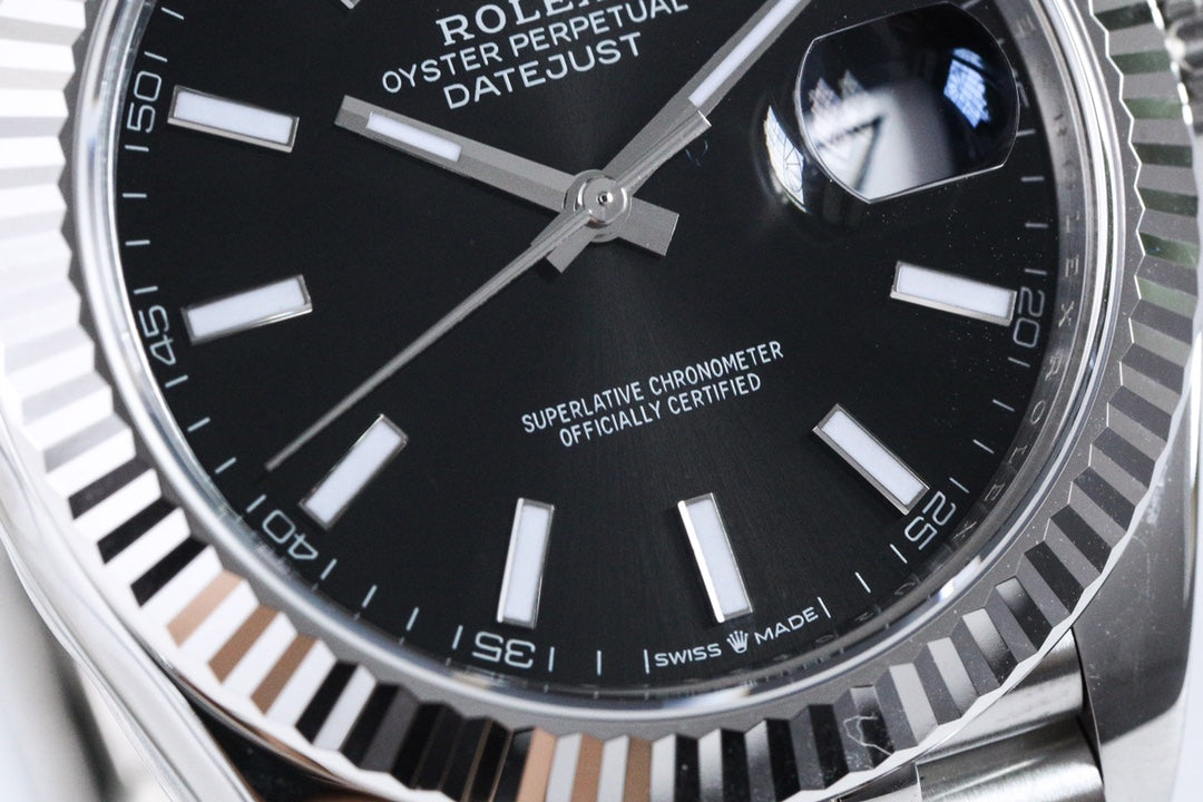 DATEJUST 36MM SILVER BLACK DIAL