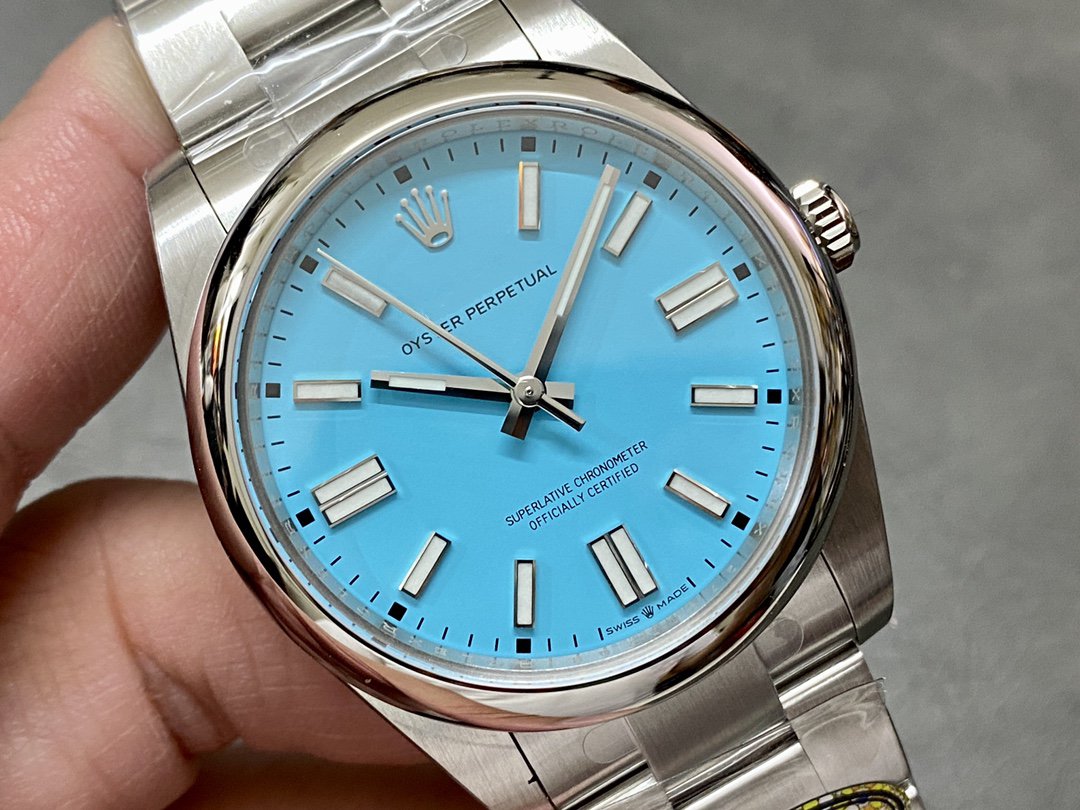 OYSTER PERPETUAL 41MM TURQUOISE BLUE DIAL