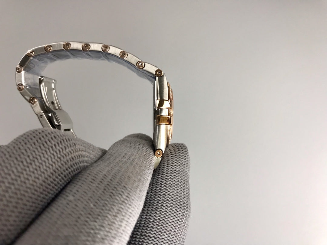 Omega Constellation 27mm Diamond Silver Pink Gold