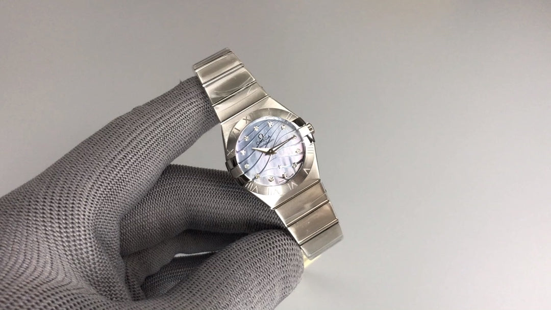 Omega Constellation 27mm Silver Mop Mother Pearl Dial