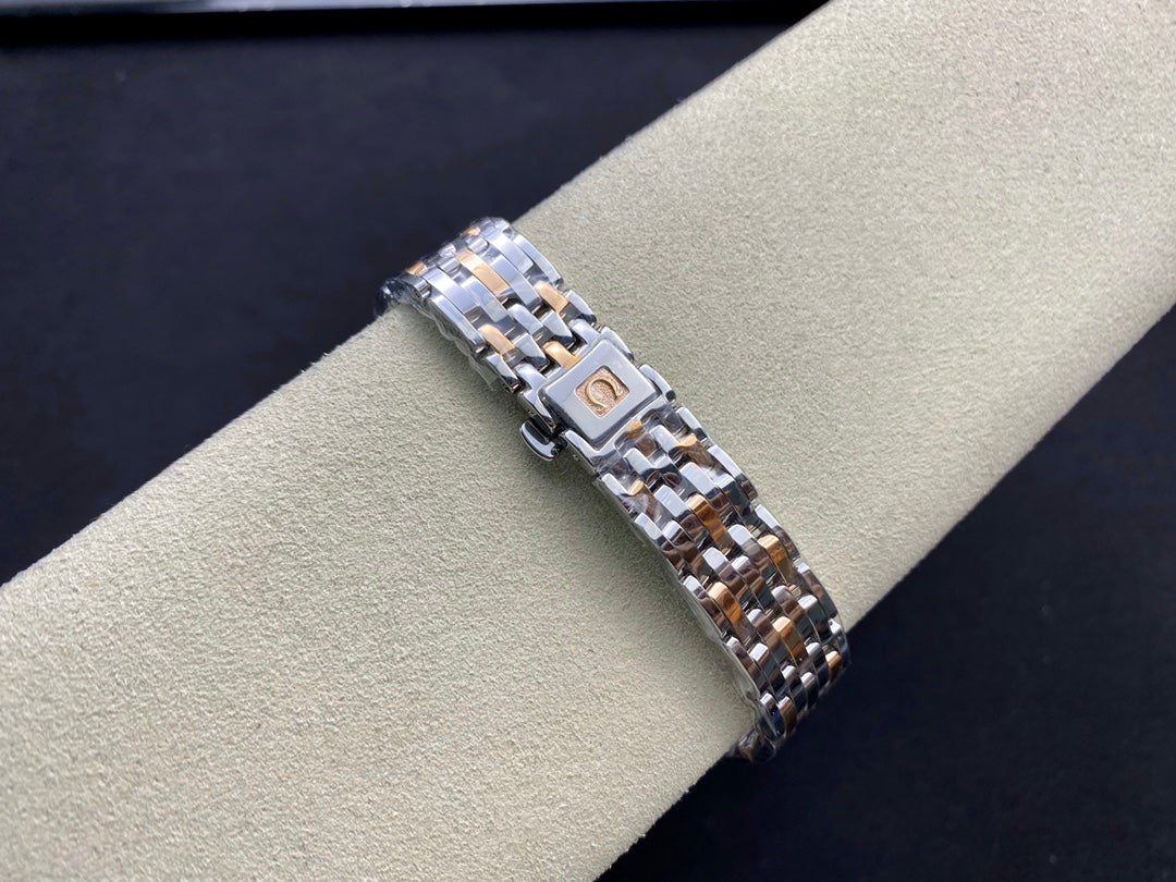 Omega De Ville 32.7mm Silver Pink Gold