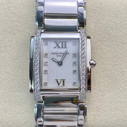 PATEK Twenty-Four 25.5mm Silver White Dial
