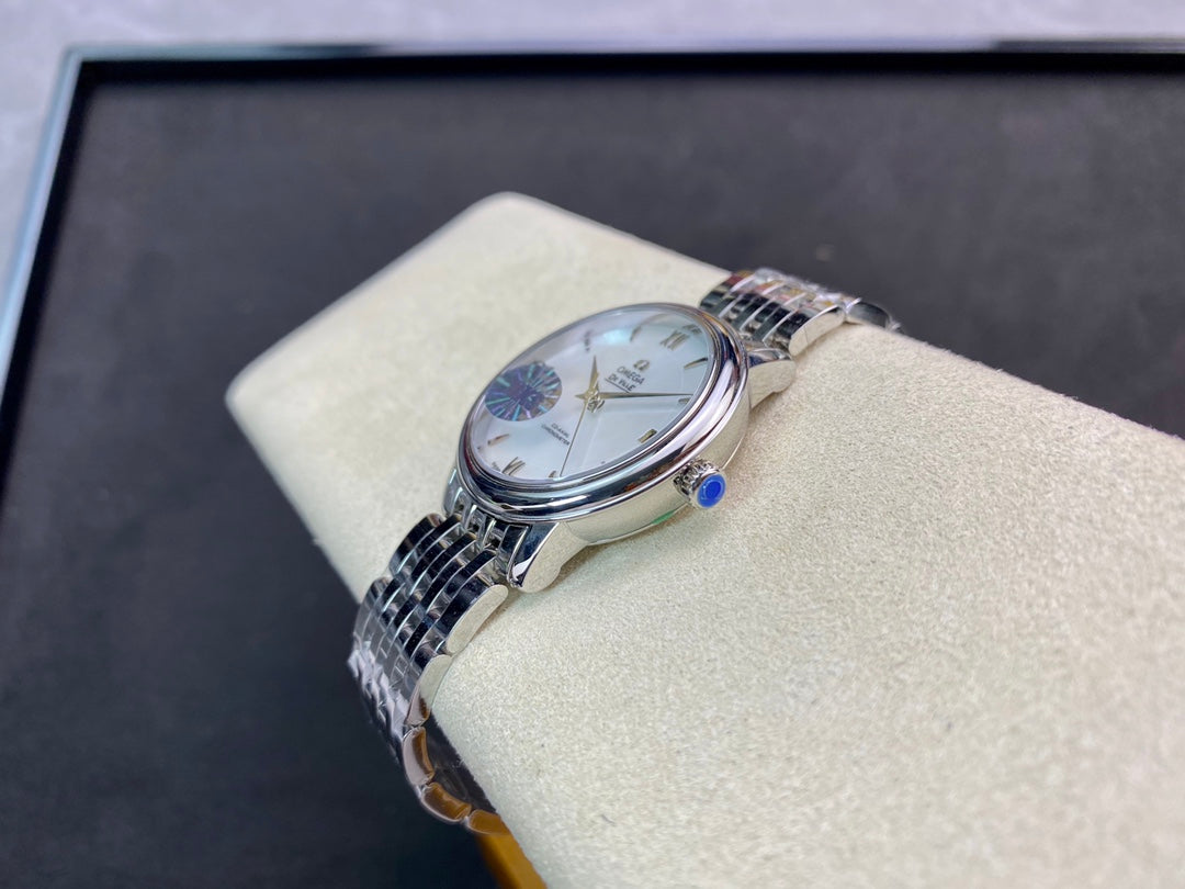 Omega De Ville 32.7mm Silver White Dial