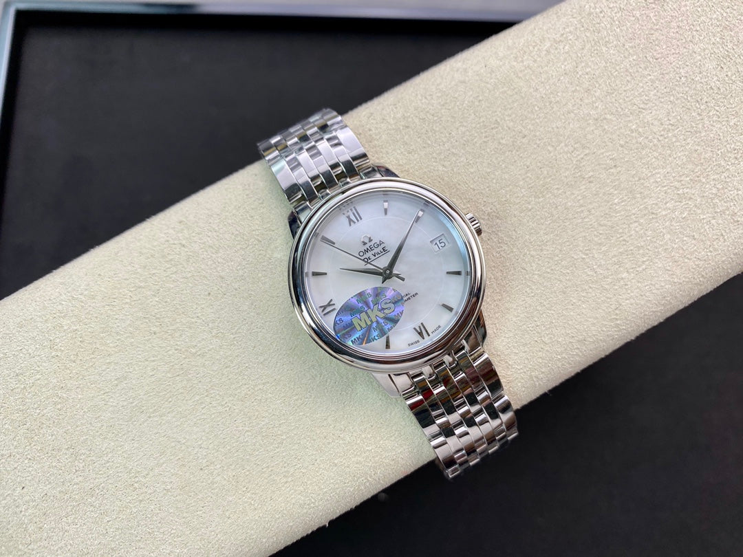 Omega De Ville 32.7mm Silver White Dial