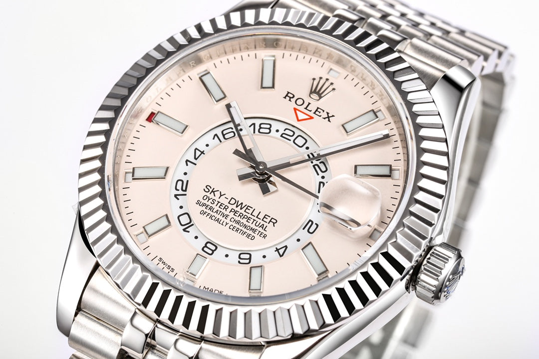 Rolex Sky-Dweller 42mm Silver Pink Dial