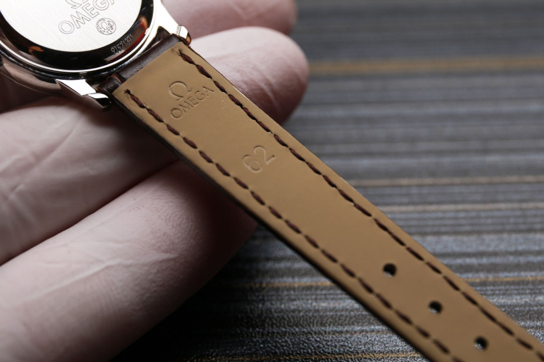 Omega De Ville 27.4mm Blue Dial Leather