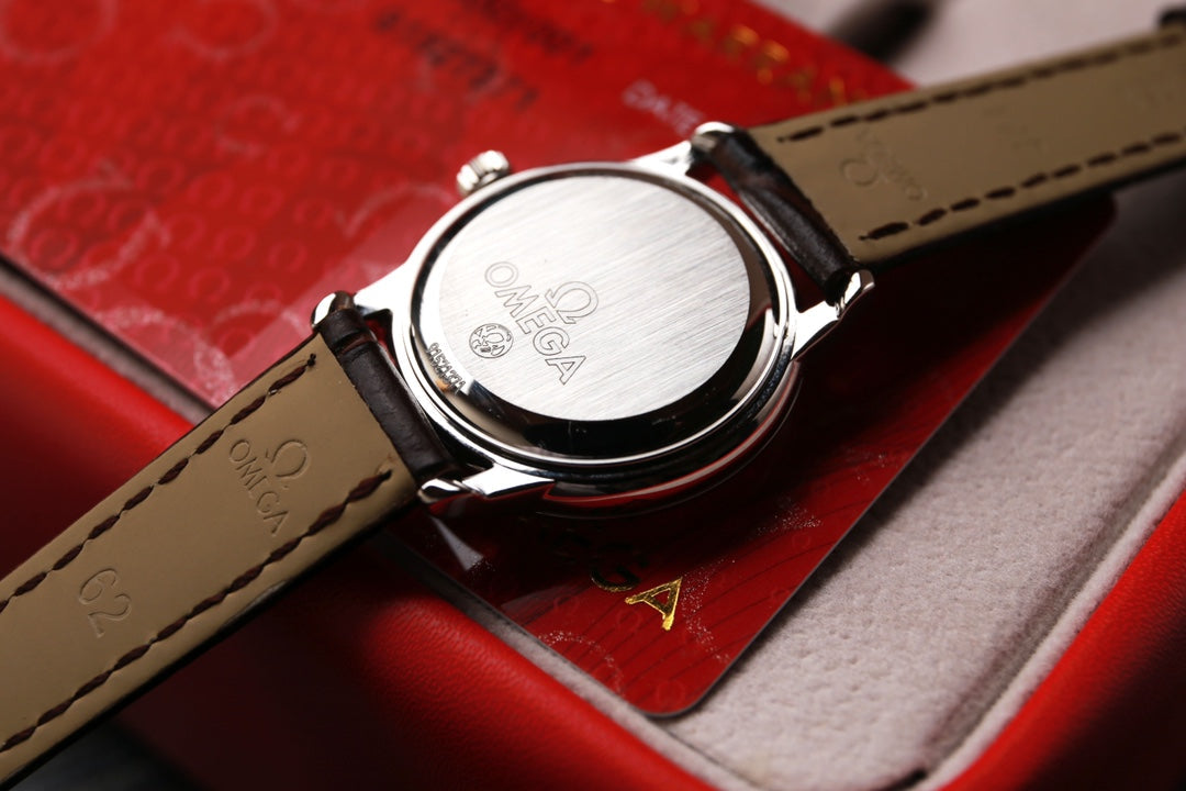 Omega De Ville 27.4mm Blue Dial Leather