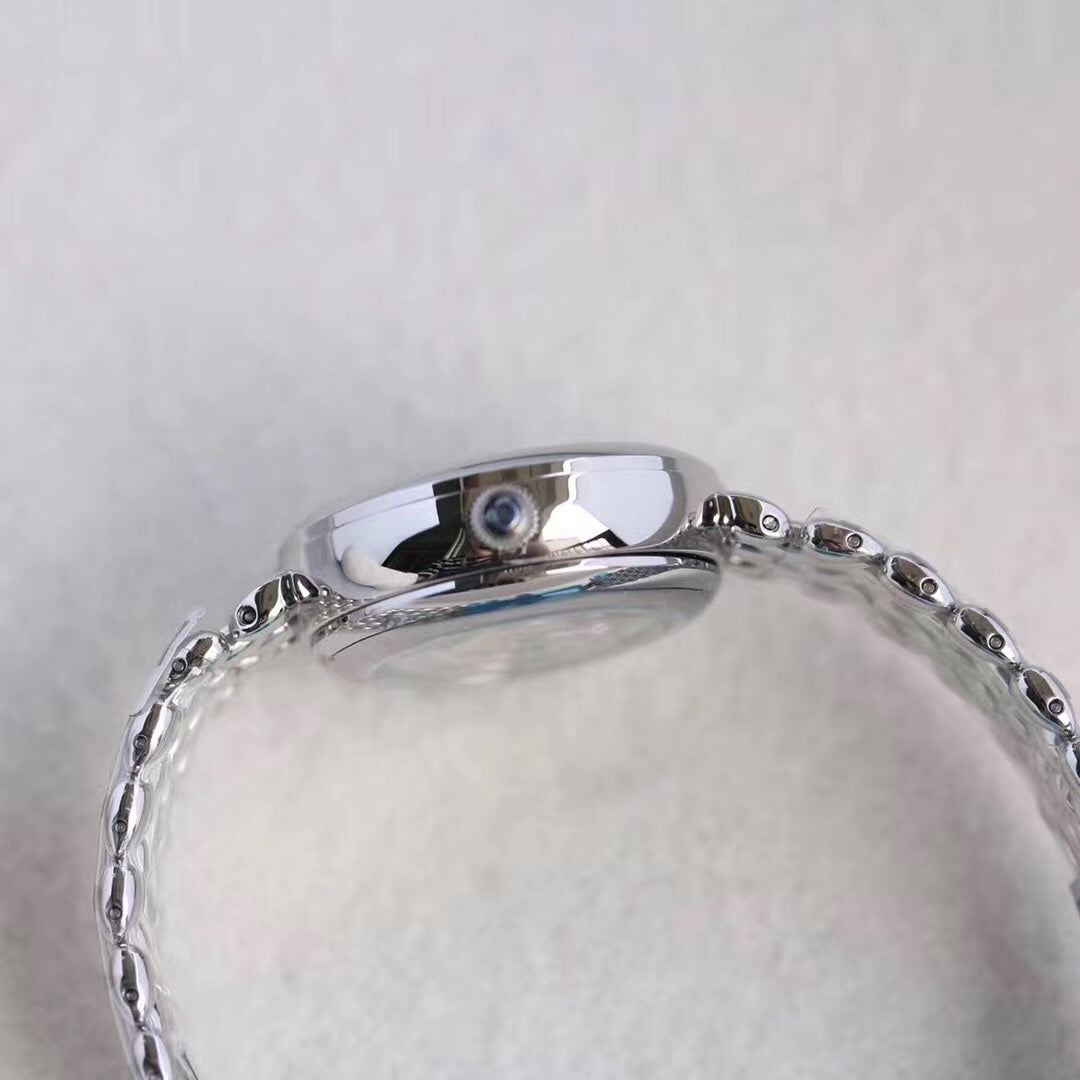 Omega De Ville 32.7mm Silver Mop Pearl Dial