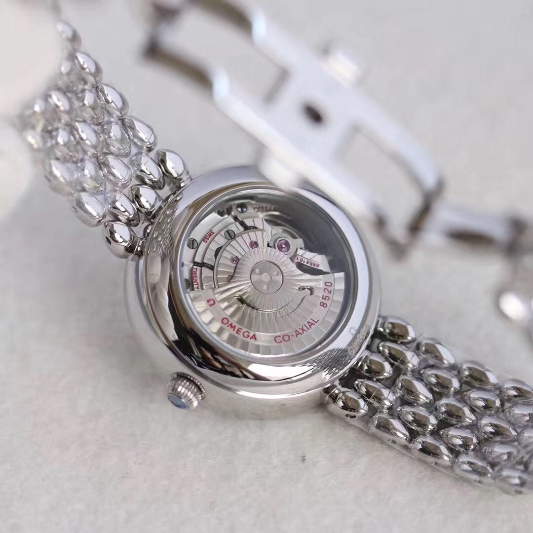 Omega De Ville 32.7mm Diamond Mop Pearl Dial