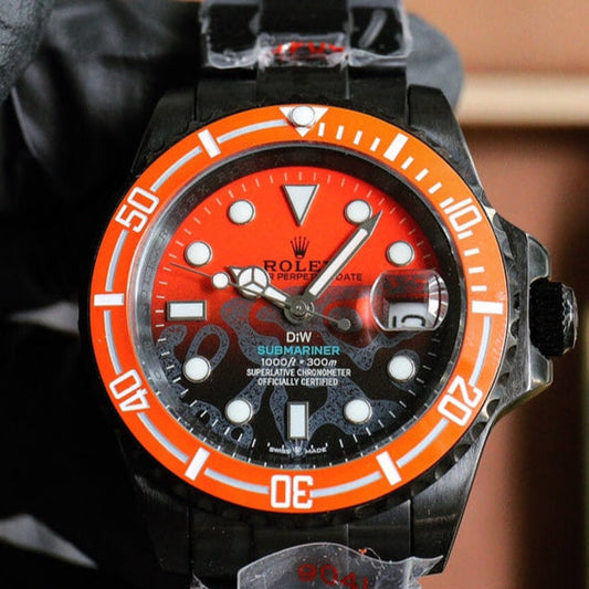 Rolex DIW Submariner 40mm Black Orange