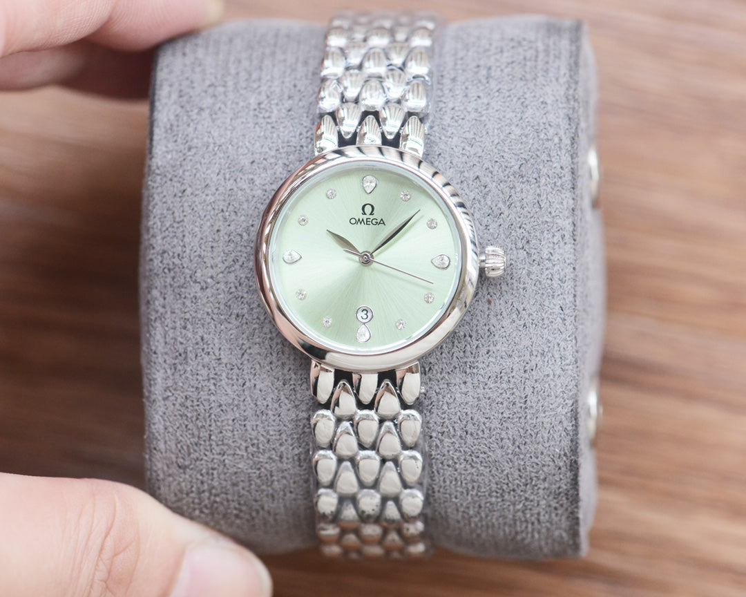 Omega De Ville 27mm Silver Strap
