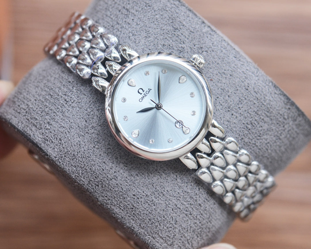 Omega De Ville 27mm Silver Strap