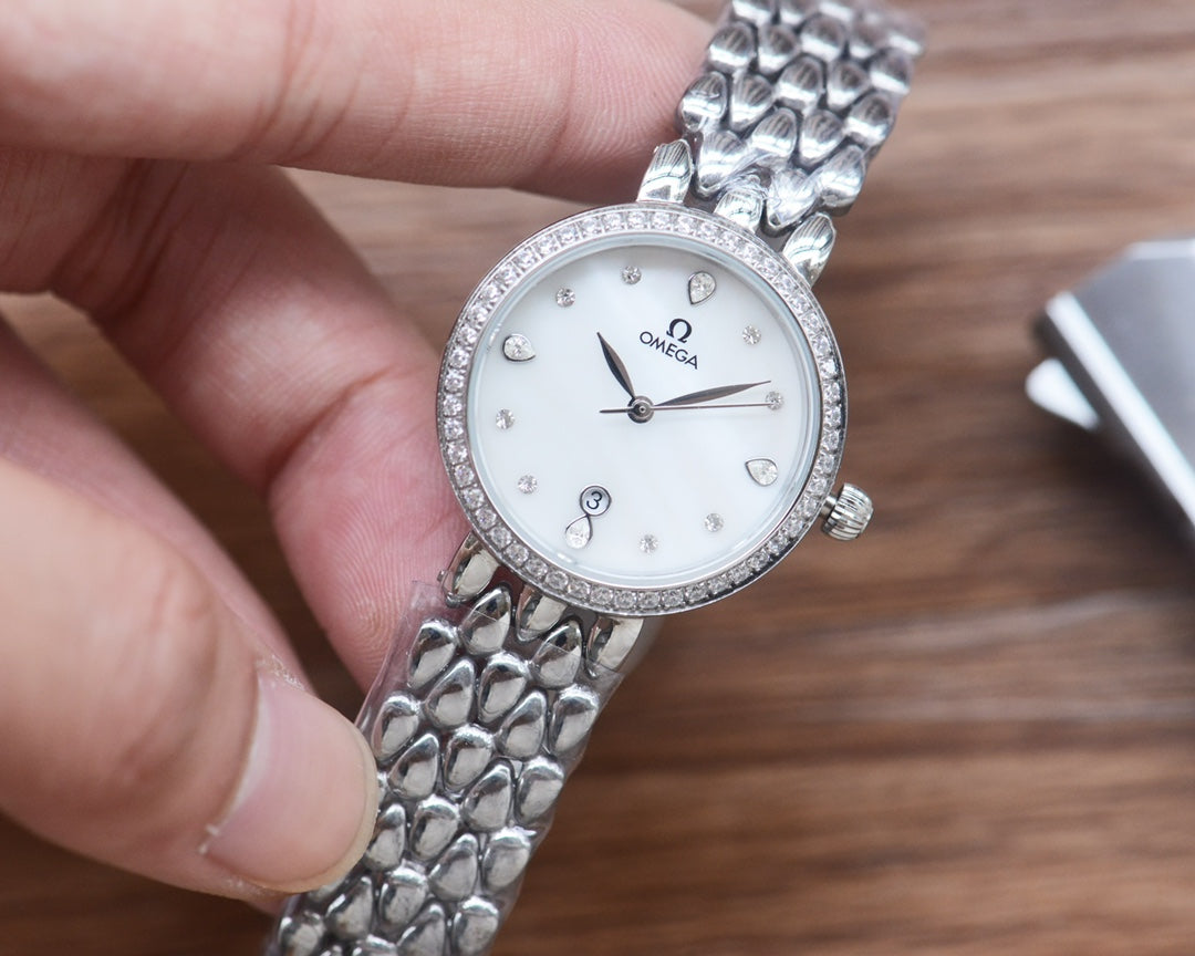 Omega De Ville 27mm Silver Strap