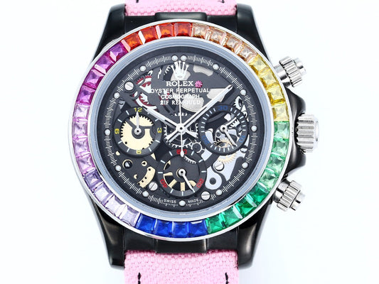 Rolex Daytona 43mm Black Pink Diamond