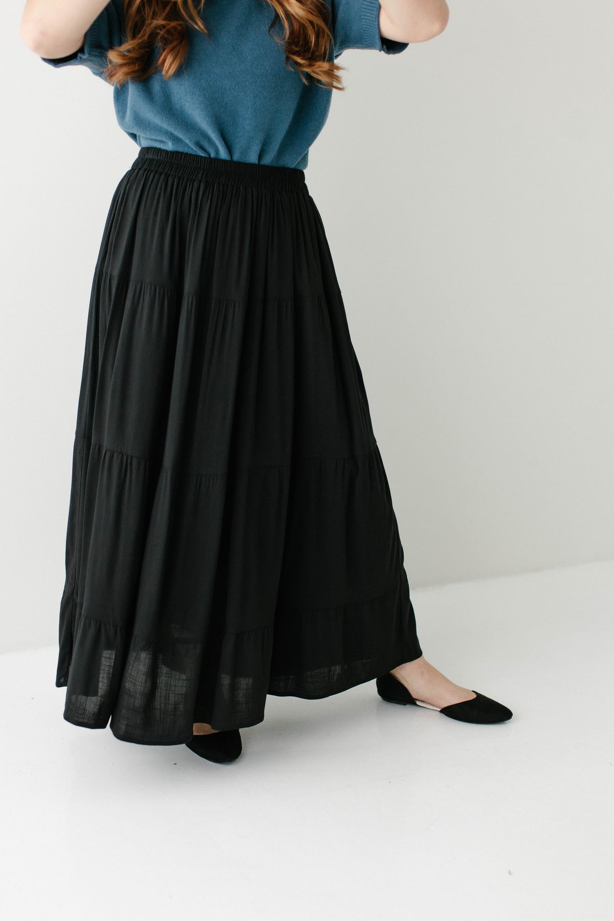 'Addison' Tiered Maxi Skirt