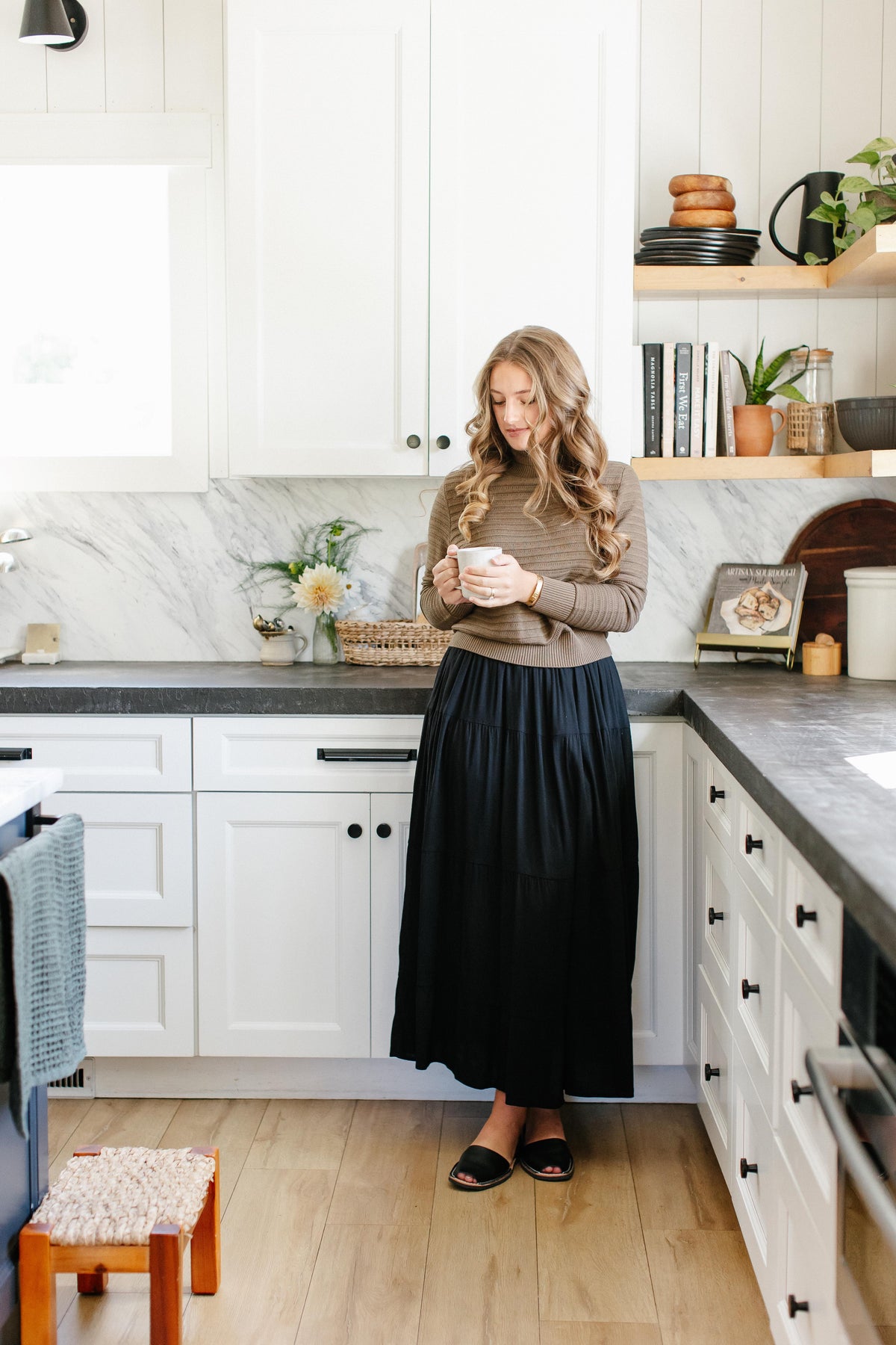 'Addison' Tiered Maxi Skirt