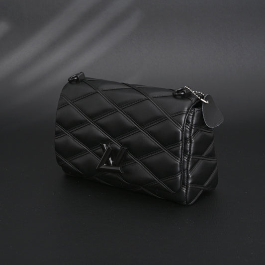 Louis Vuitton GO-14 MM Quilted Leather Chain Shoulder Bag – Black