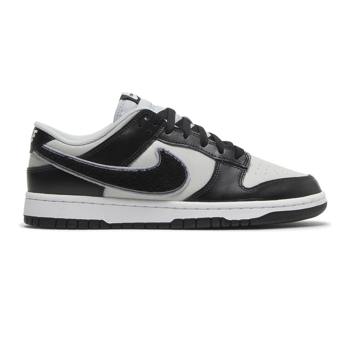 Nike Dunk Low 'Chenille Swoosh Black Grey' (2022)
