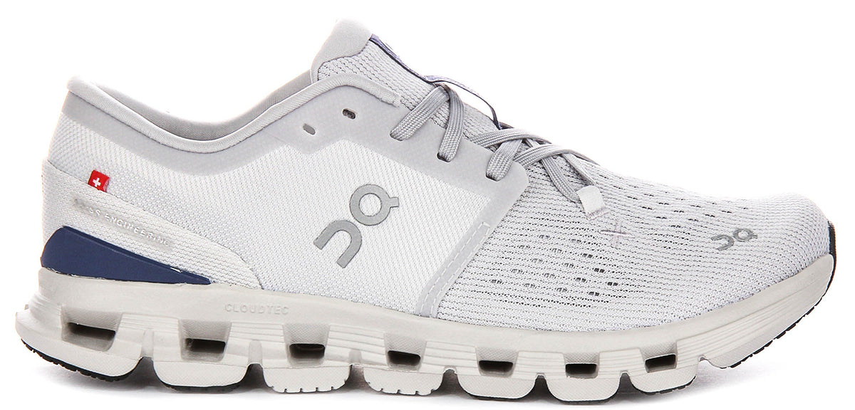 On Running Cloud X 4 In Light Grey For Women