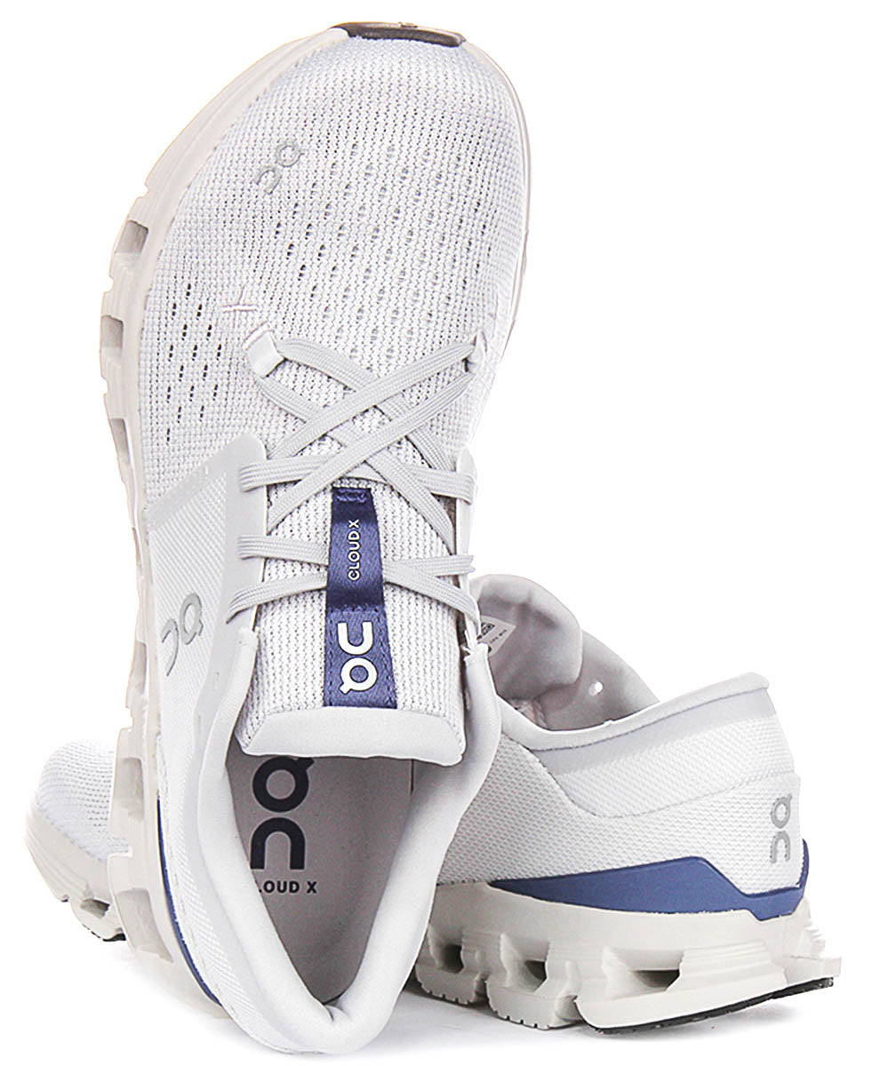 On Running Cloud X 4 In Light Grey For Women