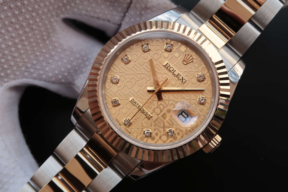 DATEJUST 41 TWO-TONE CHAMPAGNE DIAMOND DIAL