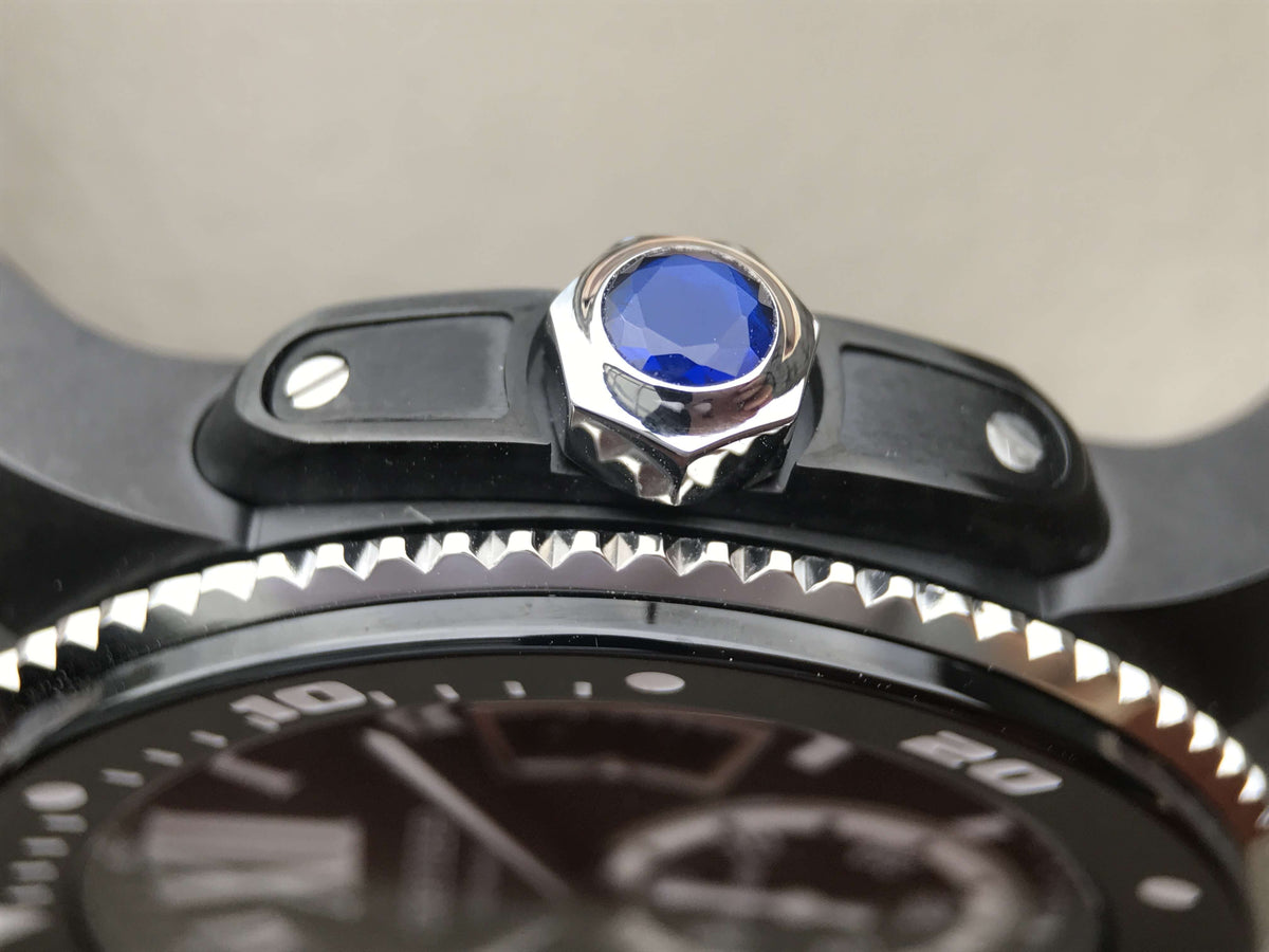 CALIBRE DIVER 42 AUTOMATIC BLACK CASE STEEL BEZEL