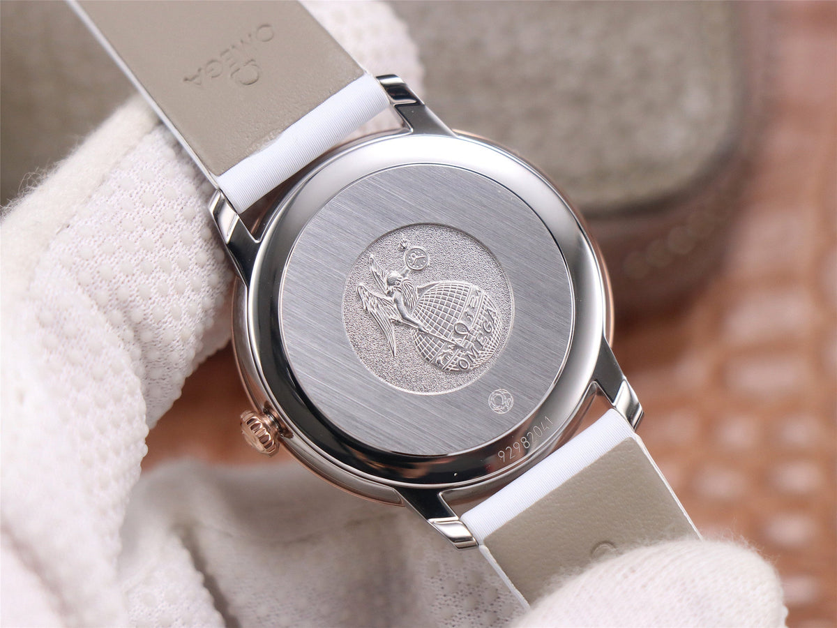 DE VILLE PRESTIGE 32 ROSE GOLD WHITE DIAL