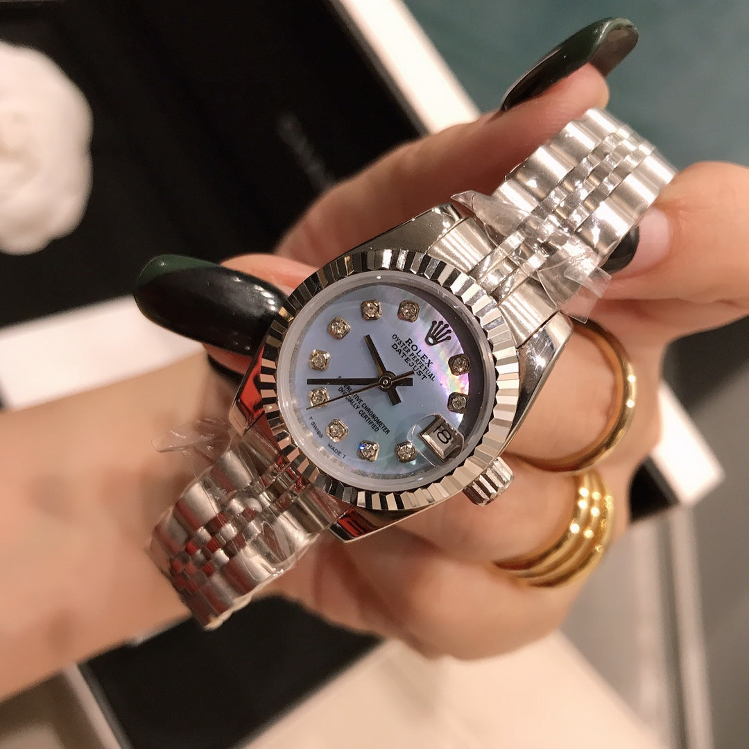 DATE JUST 28MM DIAMOND STUDDED