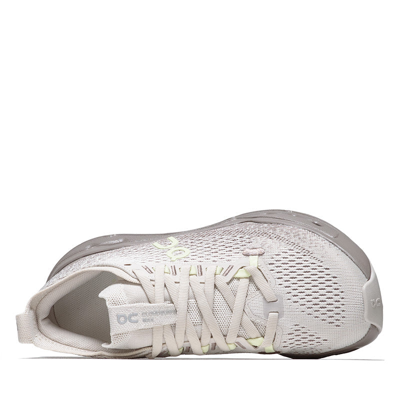 Women's On Cloudsurfer Max - Pelican/Limelight