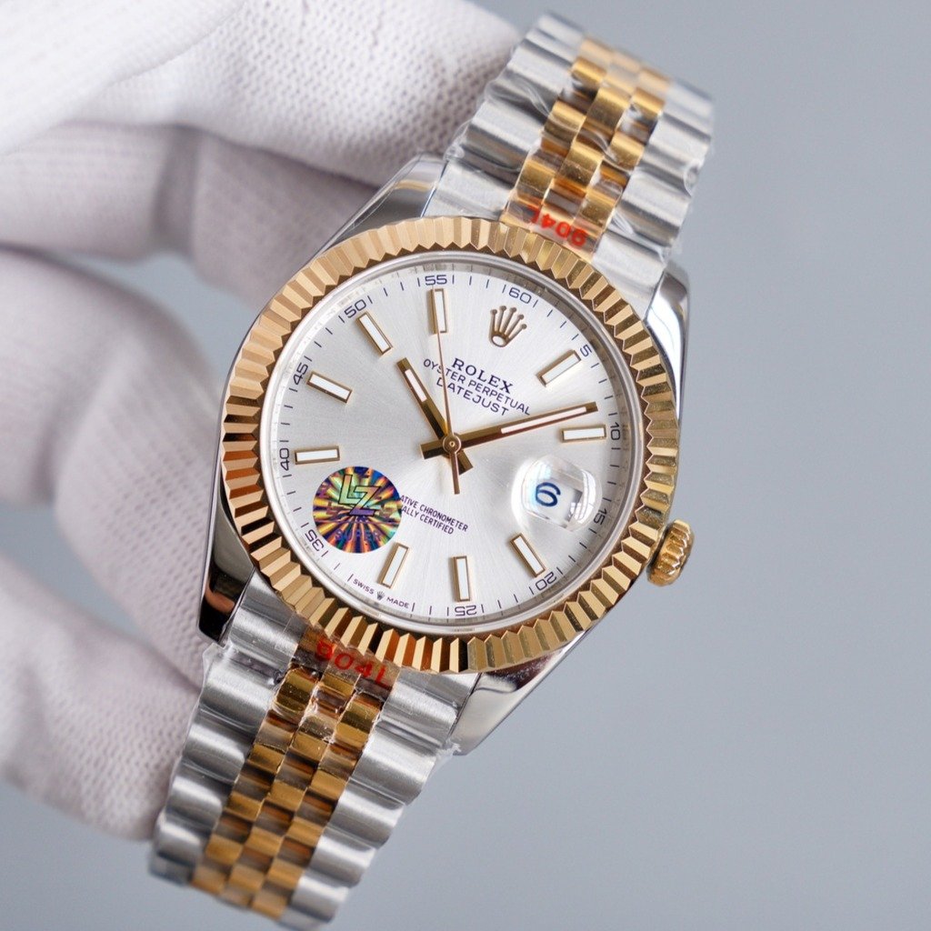 DATEJUST 41MM TWO-TONE WHITE DIAL JUBILEE BRACELET