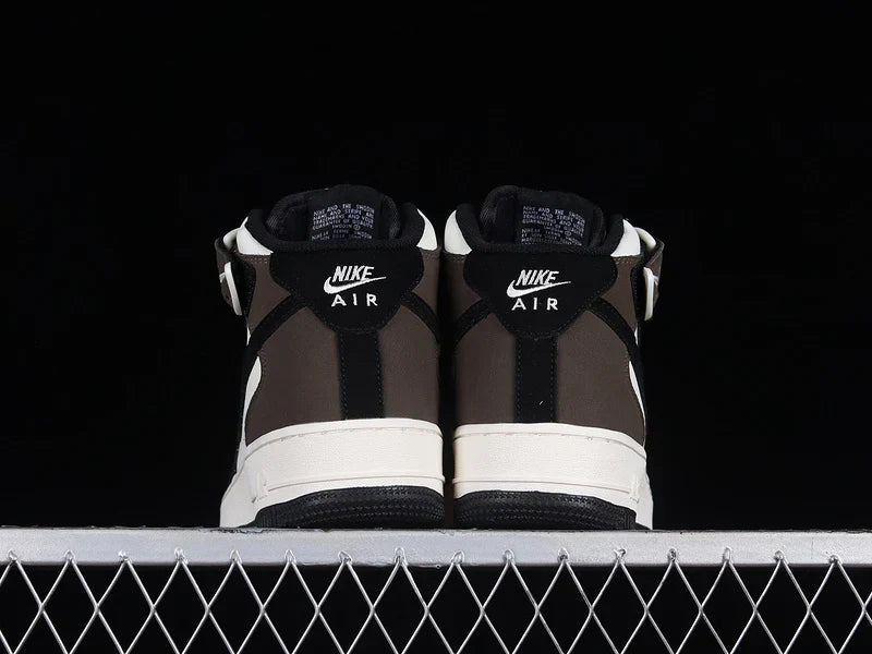 Nike Air Force 1 Mid "Black/Brown/White"