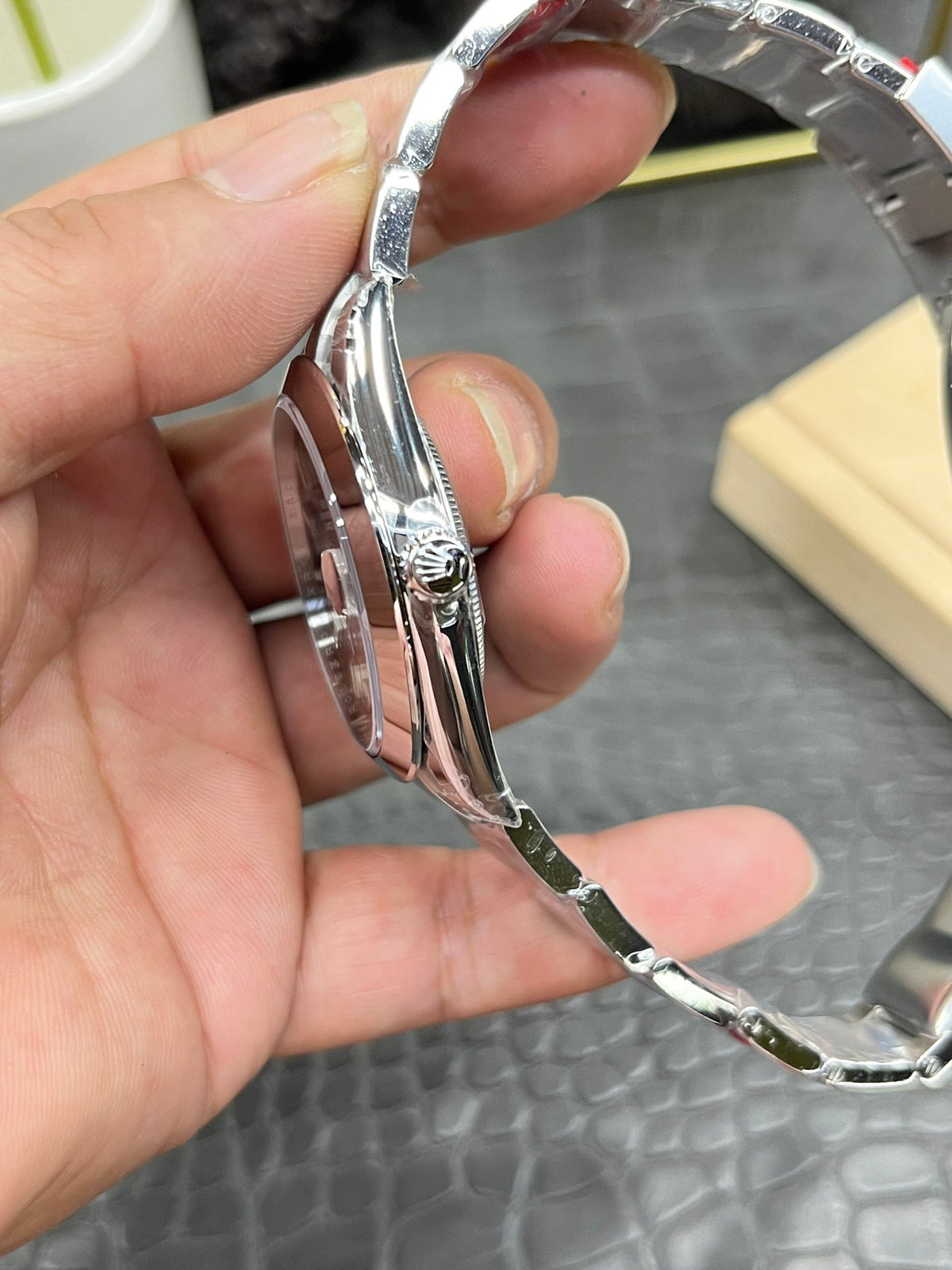 Rolex Datejust 41mm Silver Green