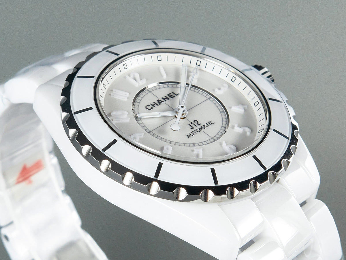 J12 Automatic White Ceramic White Numerals White Dial