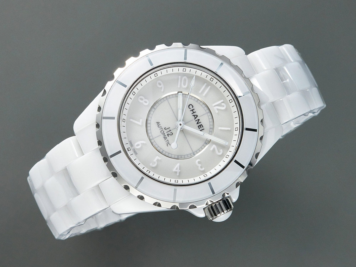 J12 Automatic White Ceramic White Numerals White Dial