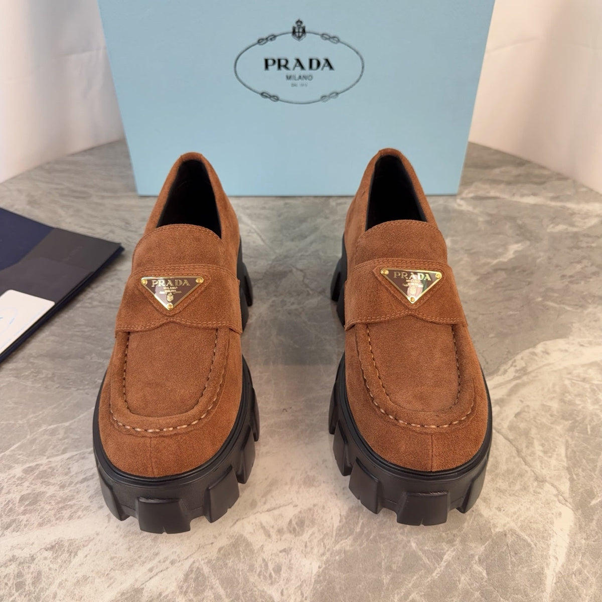 Pra 26s Loafer Tan Brown Suede Leather 635163