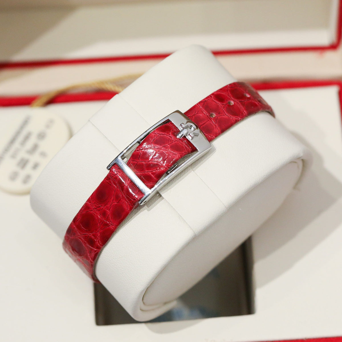 Omega De Ville 26.12mm Silver Red Dial