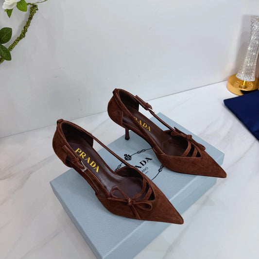PRA 26SS Pumps 75 Dark Brown Suede 592351
