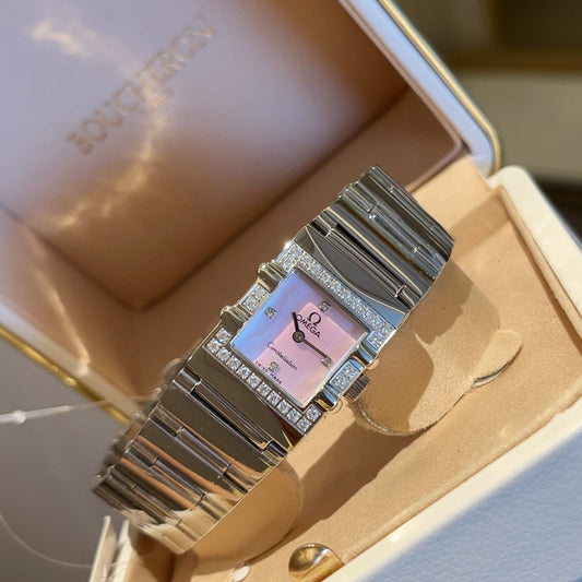 Omega Constellation 22mm Silver Diamond