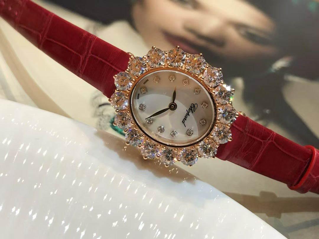 LHeure Du Diamant 27mm Diamond MOP Pearl Dial