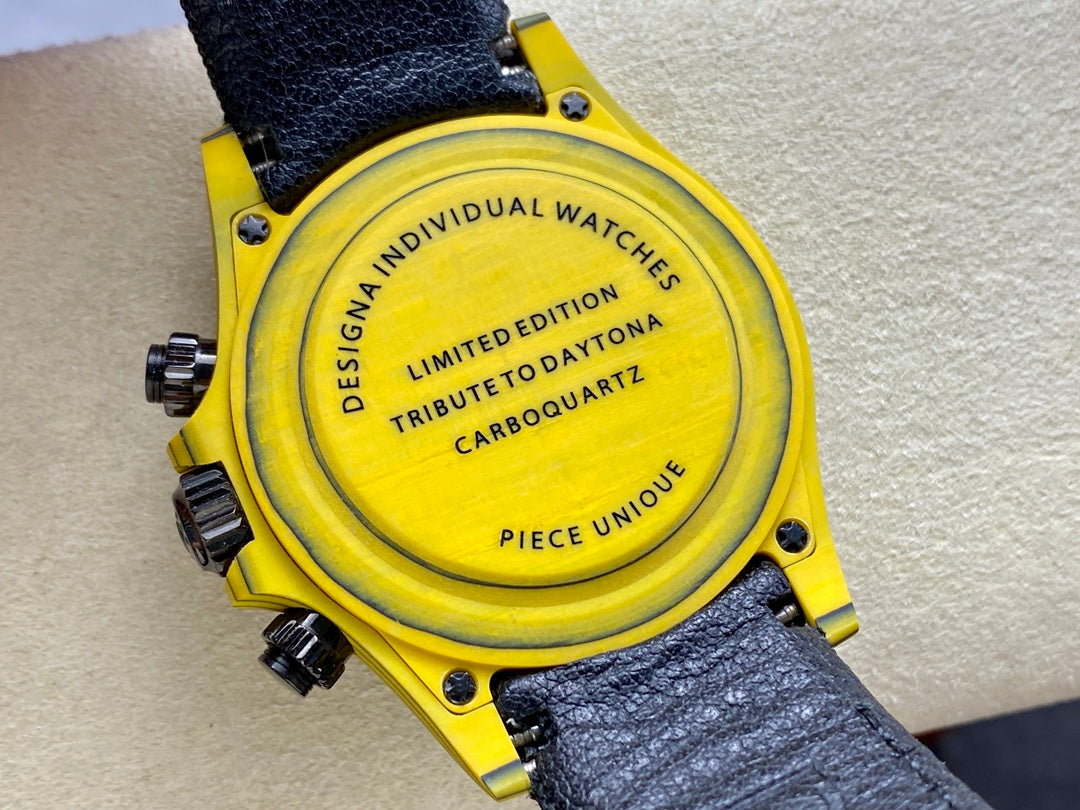 ROLEX Daytona 40mm Yellow Black Fiber Woven