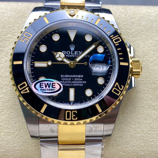 Rolex Submariner 41mm Silver Gold Black