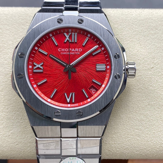 Alpine Eagle 41mm Silver Red Dial