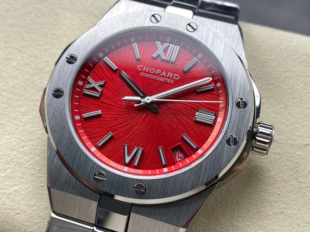 Alpine Eagle 41mm Silver Red Dial