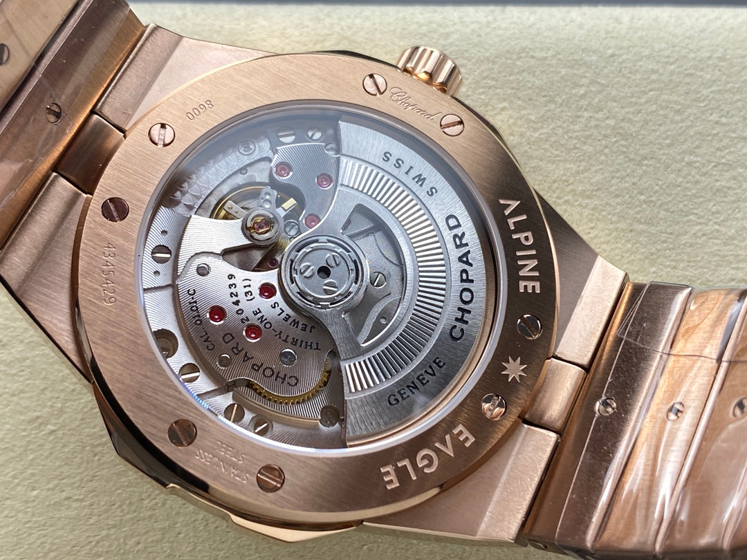 Alpine Eagle 41mm Pink Gold Green Dial