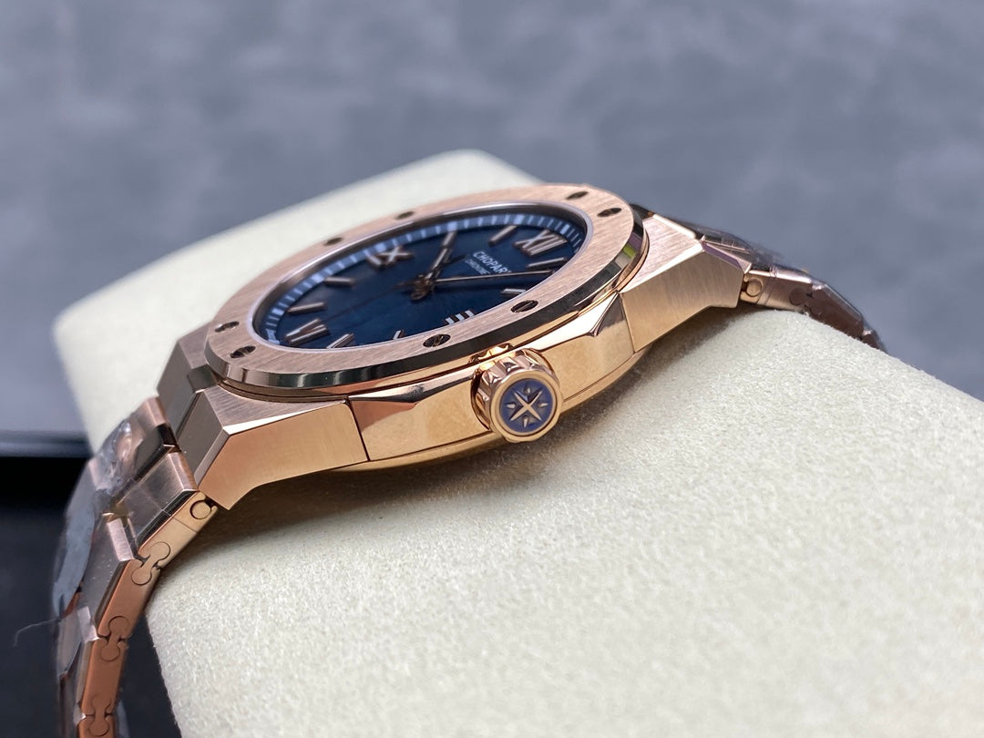 Alpine Eagle 41mm Pink Gold Blue Dial